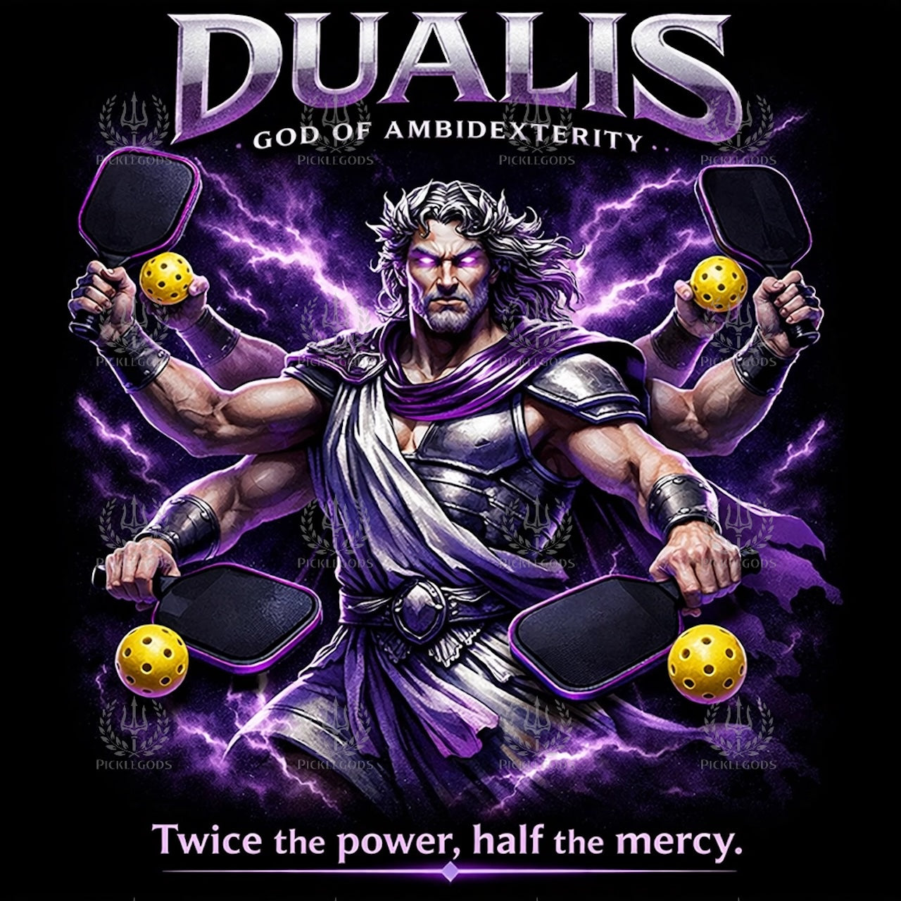 Dualis, God of Ambidexterity:  'Twice the Power, half the mercy.'