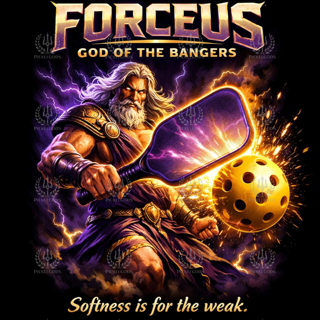 Forceus, God of the Bangers:  'Softness is for the weak.'